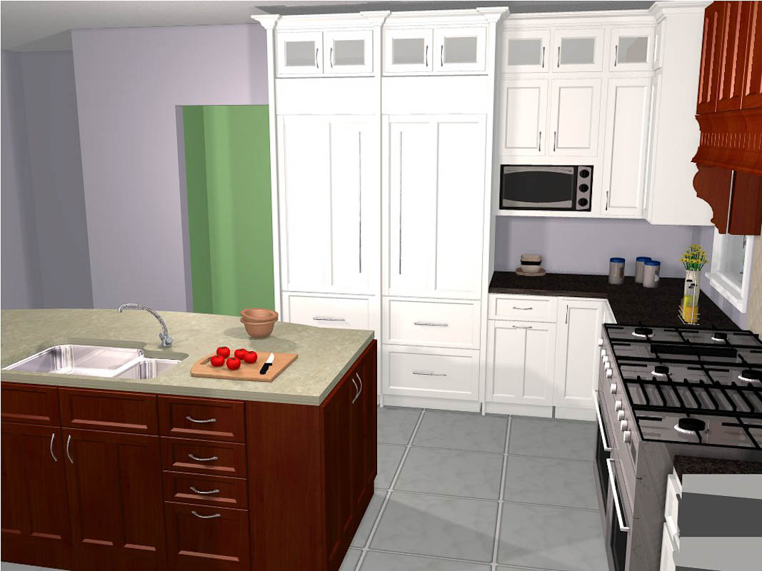 kitchen remodeling project cad drawings